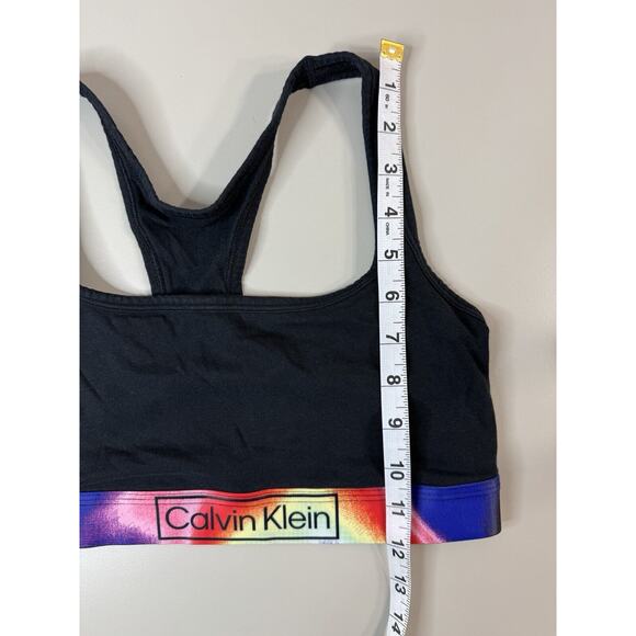 CK Calvin Klein Cotton Bra Bralette M Reimagined Heritage THIS IS LOVE lgbtq gay - Picture 3 of 8